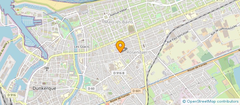 localisation de l'entreprise SARL LEGROIS VANBOSSEL à DUNKERQUE