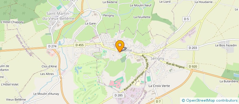 localisation de l'entreprise SARL LEJEUNE à BELLEME