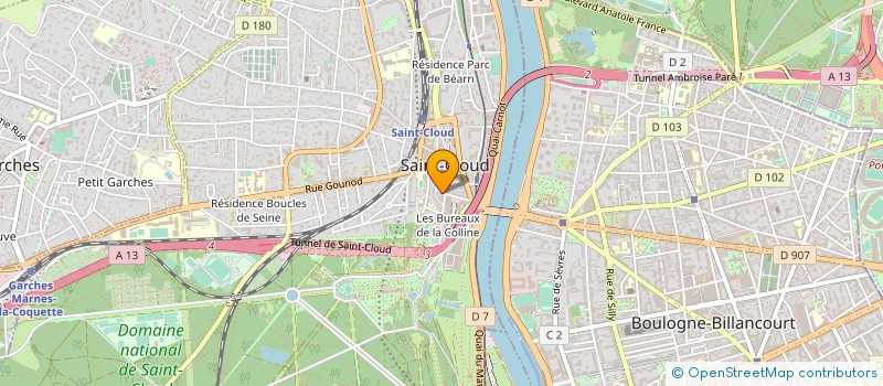 localisation de l'entreprise SARL LEJEUNE & CIE à SAINT-CLOUD