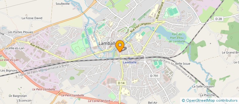 localisation de l'entreprise SARL LEL FINANCES  LAMBALLE-ARMOR