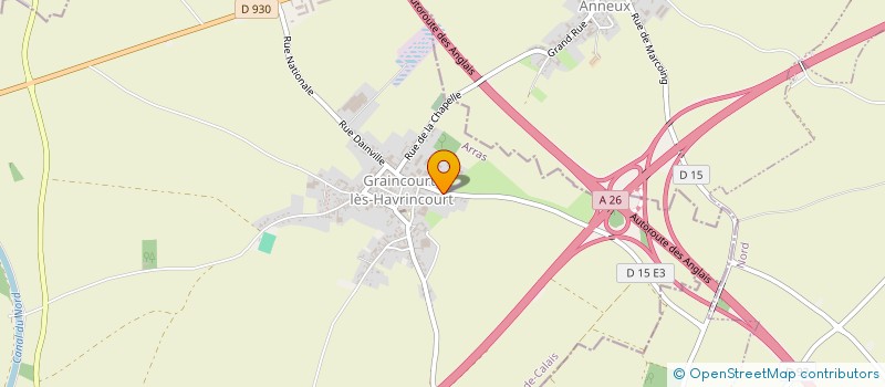 localisation de l'entreprise SARL LELIEVRE à GRAINCOURT-LES-HAVRINCOURT