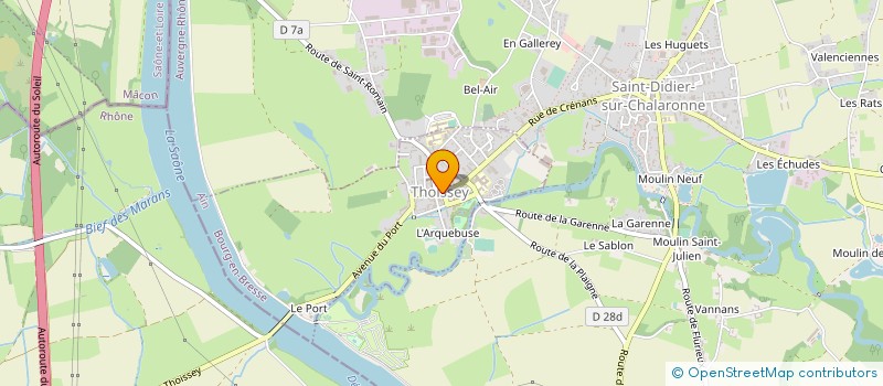 localisation de l'entreprise SARL LELOUP  THOISSEY