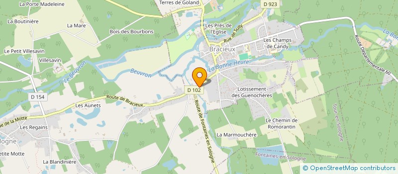 localisation de l'entreprise SARL LELOUP  BRACIEUX