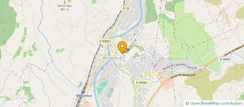 localisation de l'entreprise SARL LEM KO à BEDARIEUX