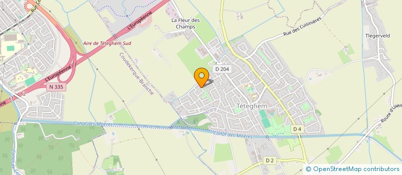 localisation de l'entreprise SARL LEMAIRE CARLIER  TETEGHEM-COUDEKERQUE-VILLAGE