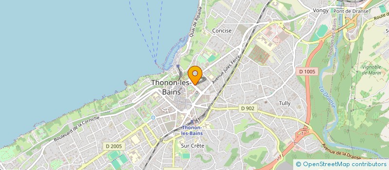 localisation de l'entreprise SARL LEMAN SALONS à THONON-LES-BAINS