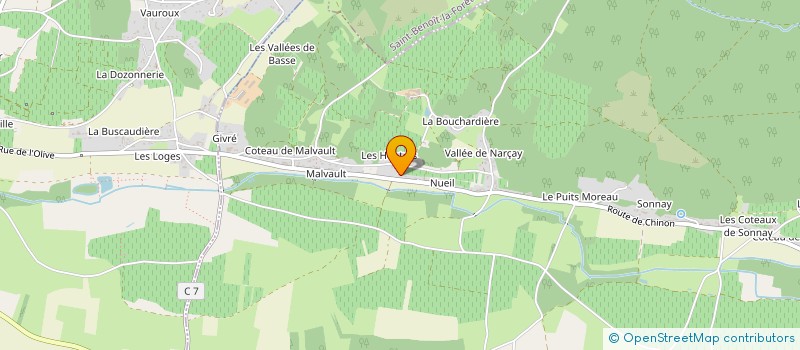 localisation de l'entreprise SARL LEMONNIER  CRAVANT-LES-COTEAUX