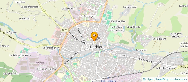 localisation de l'entreprise SARL LENAIN à LES HERBIERS