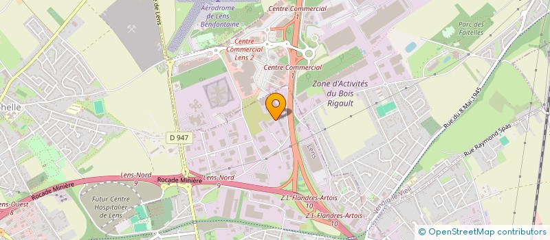 localisation de l'entreprise SARL LENS AMBULANCES  LENS