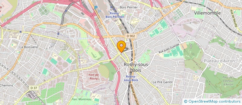 localisation de l'entreprise SARL LEO ROSNY à ROSNY-SOUS-BOIS