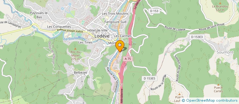 localisation de l'entreprise SARL LEON BARRAL à LODEVE