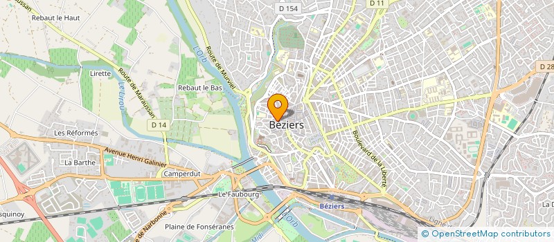 localisation de l'entreprise SARL LEOPOLDINE à BEZIERS