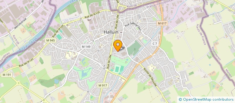 localisation de l'entreprise SARL LEPERCQ-DERVAUX à HALLUIN