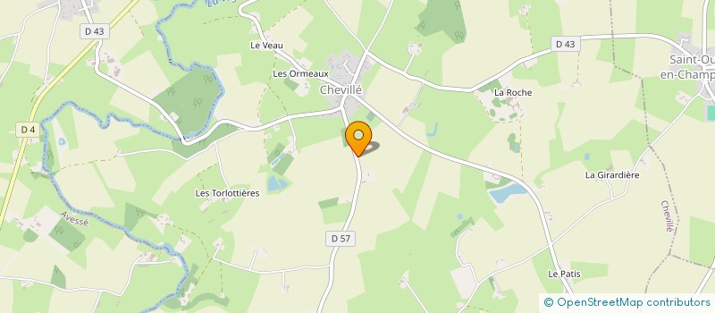 localisation de l'entreprise SARL LEPINE CHRISTOPHE  CHEVILLE