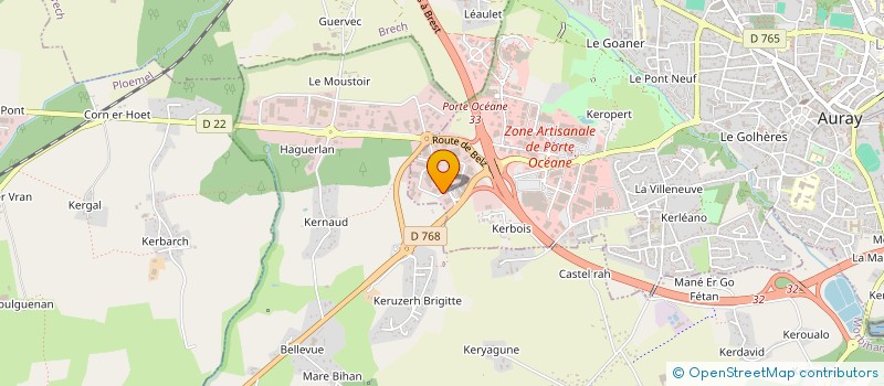localisation de l'entreprise SARL LERAY FOUILLEE à AURAY