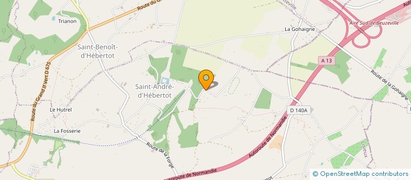 localisation de l'entreprise SARL LERICHE à SAINT-ANDRE-D HEBERTOT