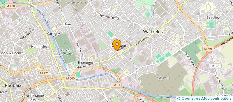 localisation de l'entreprise SARL LEROY  WATTRELOS