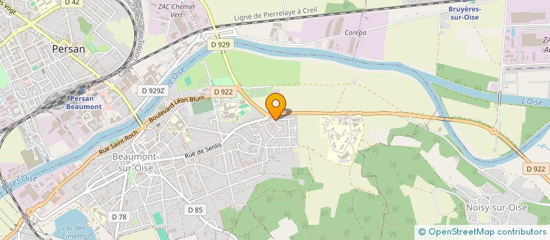 localisation de l'entreprise SARL LEROY ET FILS  BEAUMONT-SUR-OISE