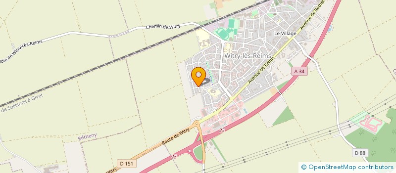 localisation de l'entreprise SARL LEROY PERE & FILS  WITRY-LES-REIMS