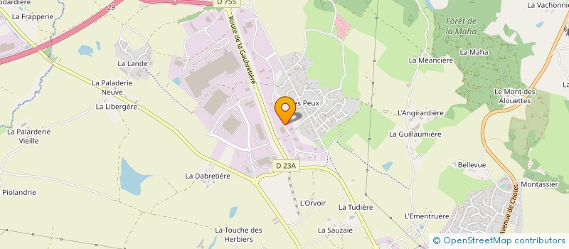 localisation de l'entreprise SARL LEROY - SIAUDEAU à LES HERBIERS