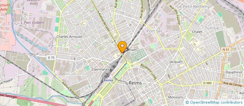 localisation de l'entreprise SARL LERTHIER à REIMS