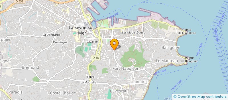 localisation de l'entreprise SARL LES 2 ANGES  LA SEYNE-SUR-MER