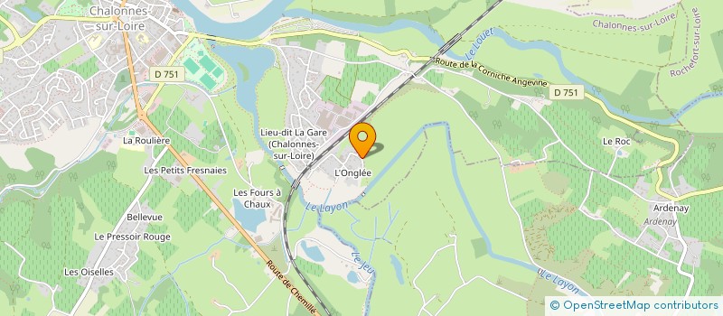 localisation de l'entreprise SARL LES 2 CLOCHERS  MAUGES-SUR-LOIRE