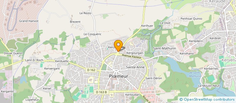 localisation de l'entreprise SARL  LES 2 M à PLOEMEUR
