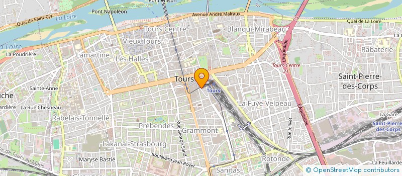 localisation de l'entreprise SARL LES 2 M  TOURS