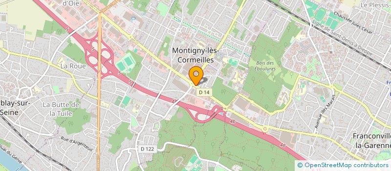 localisation de l'entreprise SARL LES 3 B  MONTIGNY-LES-CORMEILLES