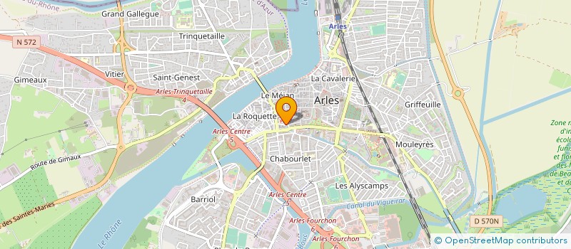localisation de l'entreprise SARL LES 3 B à ARLES