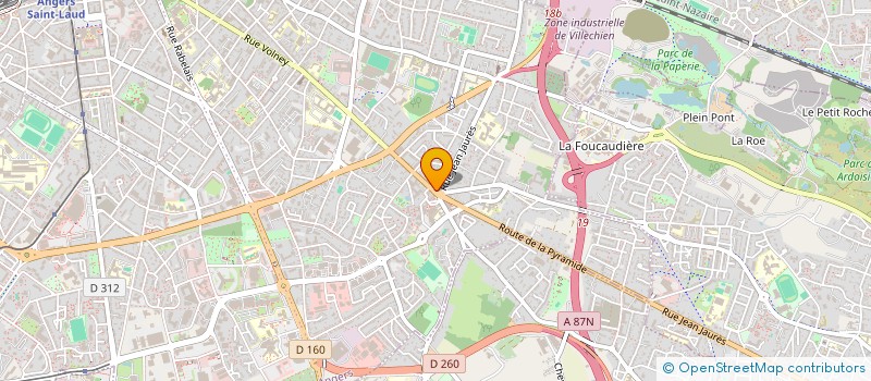 localisation de l'entreprise SARL LES 3 G à ANGERS