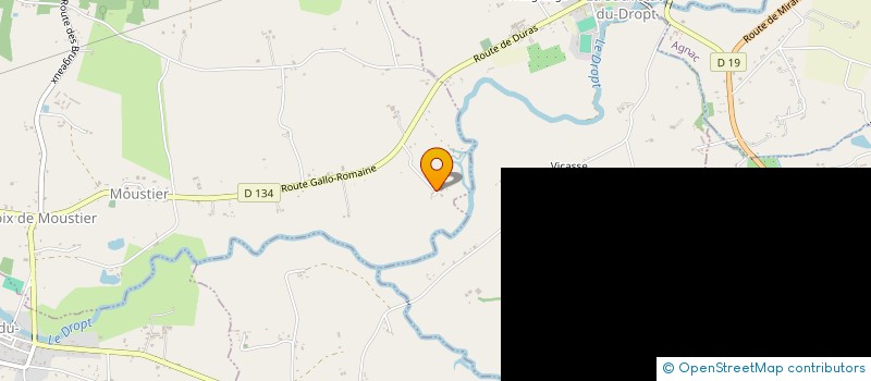 localisation de l'entreprise SARL LES 3 MOUSQUETAIRES  MOUSTIER