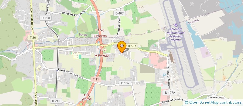 localisation de l'entreprise SARL LES 3C  LUCCIANA