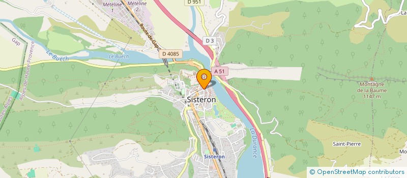 localisation de l'entreprise SARL LES 4 COINS à SISTERON
