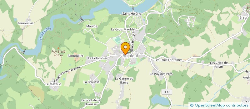 localisation de l'entreprise SARL LES 4 F à BUJALEUF