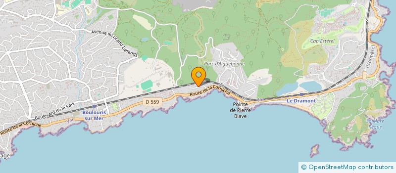 localisation de l'entreprise SARL LES 5 CIMES  SAINT-RAPHAEL