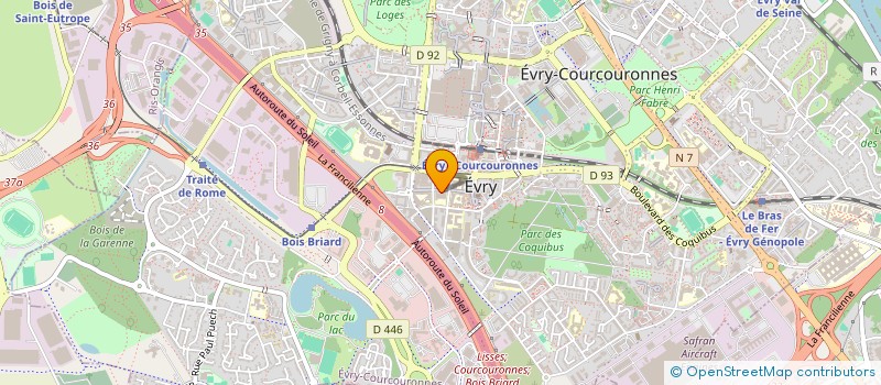 localisation de l'entreprise SARL LES 5 S à EVRY-COURCOURONNES