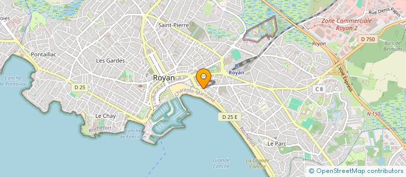 localisation de l'entreprise SARL LES ACACIAS à ROYAN