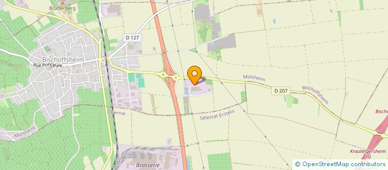 localisation de l'entreprise SARL LES ACACIAS  BISCHOFFSHEIM