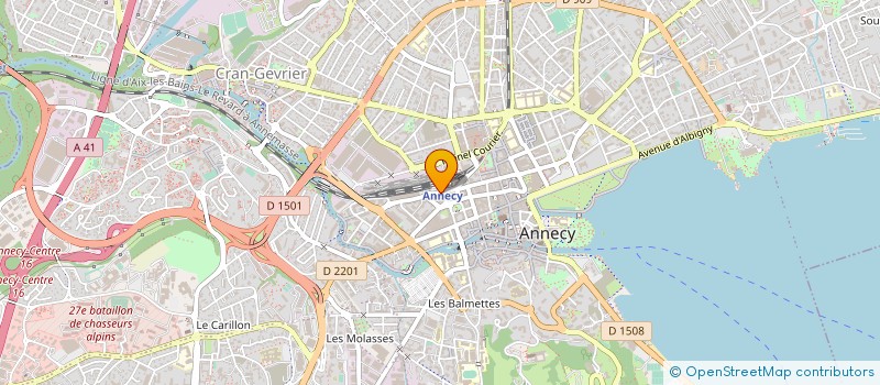 localisation de l'entreprise SARL LES ACCACIAS à ANNECY