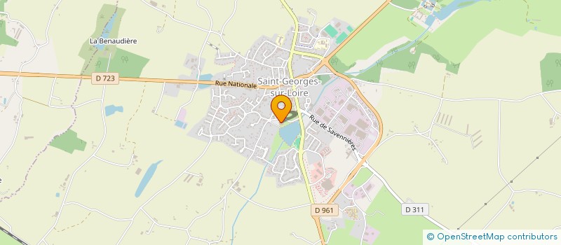 localisation de l'entreprise SARL LES AGAPES  SAINT-GEORGES-SUR-LOIRE