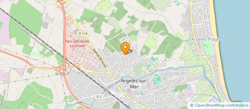 localisation de l'entreprise SARL LES ALBERES à ARGELES-SUR-MER