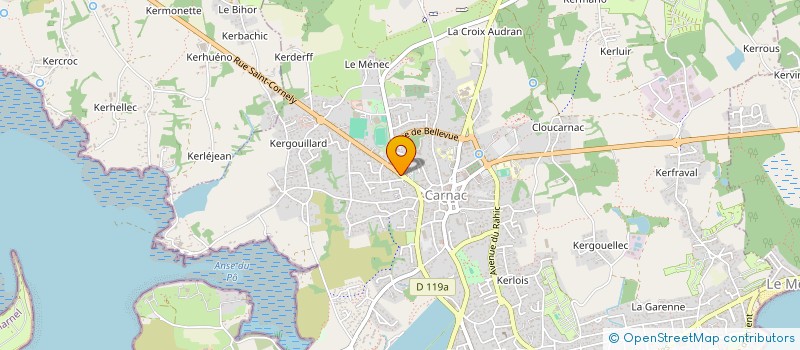 localisation de l'entreprise SARL LES ALIGNEMENTS à CARNAC