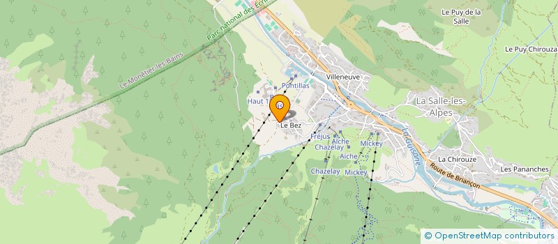 localisation de l'entreprise SARL LES ALPAGES à LA SALLE-LES-ALPES