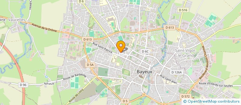 localisation de l'entreprise SARL LES AMBULANCES DE L AURE à BAYEUX