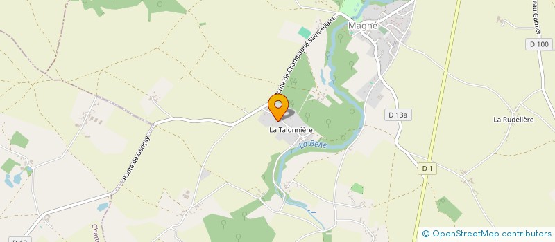 localisation de l'entreprise SARL LES AMIS DU SOLEIL  MAGNE