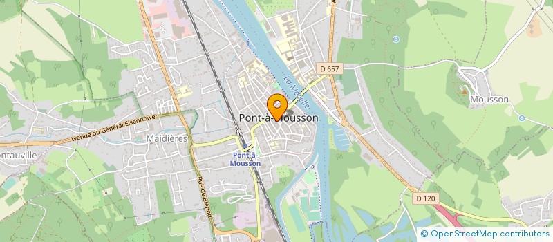 localisation de l'entreprise SARL LES ARCADES  PONT A MOUSSON