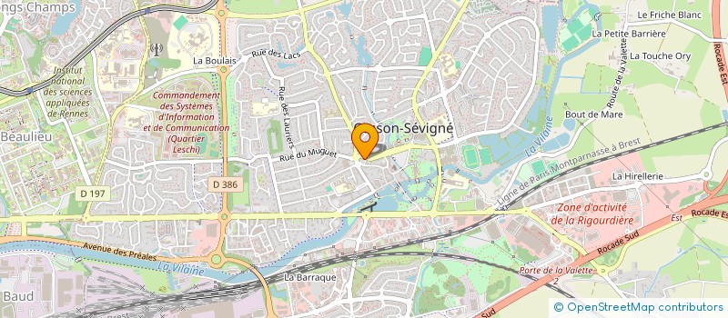localisation de l'entreprise SARL LES ARCADES  CESSON-SEVIGNE