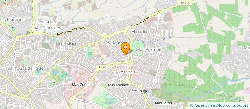 localisation de l'entreprise SARL LES ARRELS DE SOREDE  PERPIGNAN